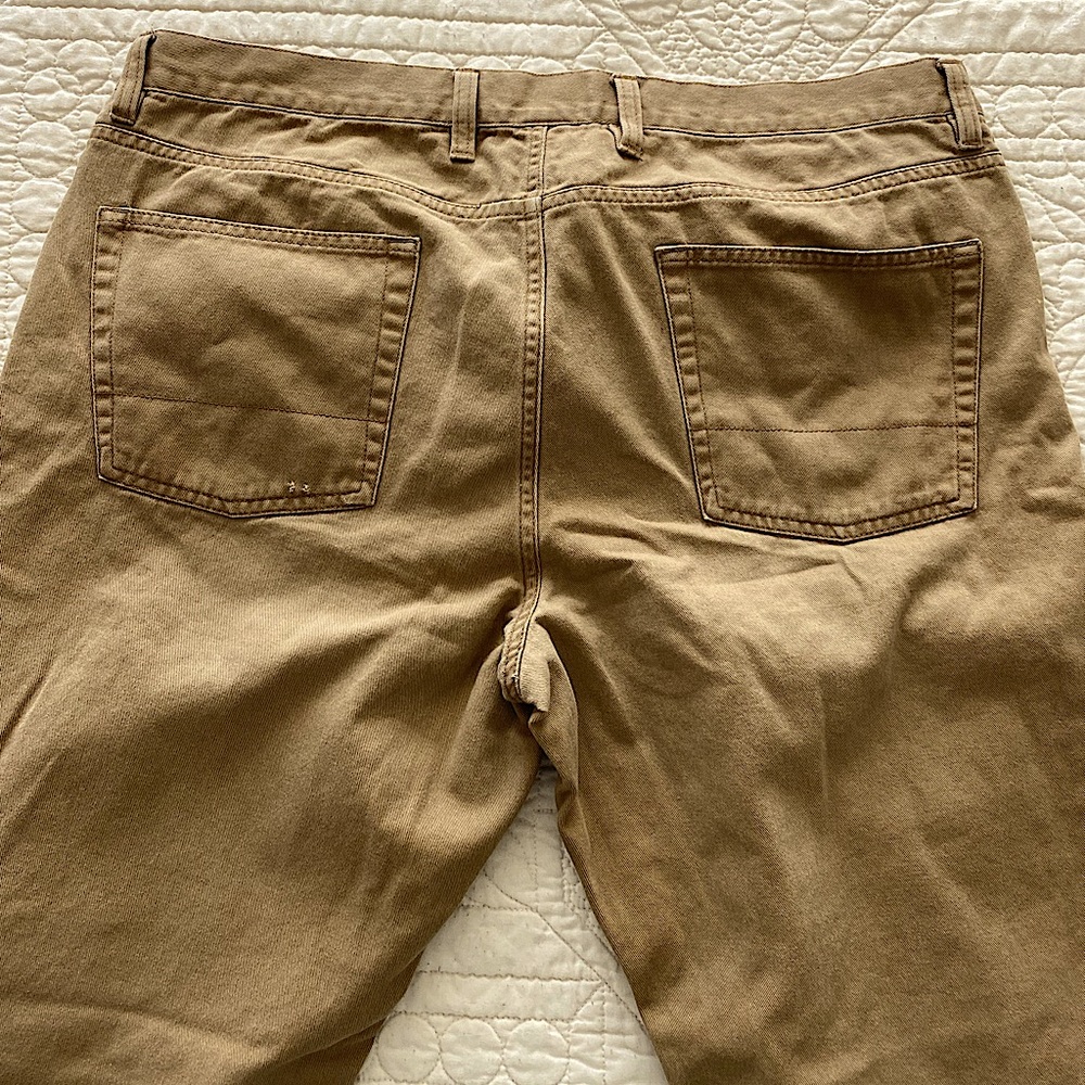 Dark tan pair of Chaps pants. Size 36x30 no rips, stains, holes. Smoke pet free